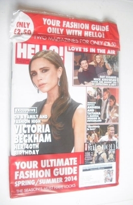 Hello! magazine - Victoria Beckham cover (17 February 2014 - Issue 1315)