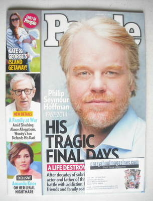 <!--2014-02-17-->People magazine - Philip Seymour Hoffman cover (17 Februar