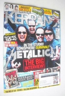 Kerrang magazine - Metallica cover (22 February 2014 - Issue 1505)