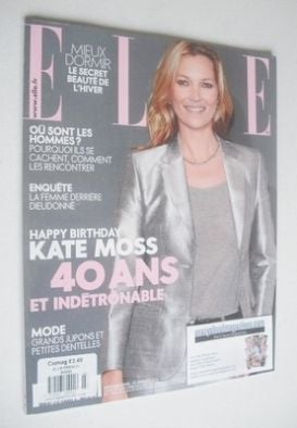 French Elle magazine - 10 January 2014 - Kate Moss cover