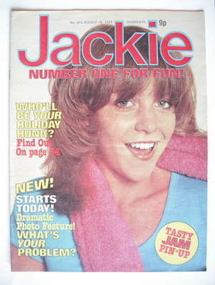 Jackie magazine - 18 August 1979 (Issue 815 - Leslie Ash cover)