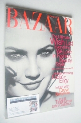Harper's Bazaar magazine - December 1996 - Drew Barrymore cover
