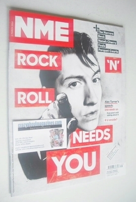 <!--2014-03-01-->NME magazine - Alex Turner cover (1 March 2014)