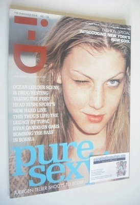 i-D magazine - Angela Lindvall cover (November 1996 - Issue 158)