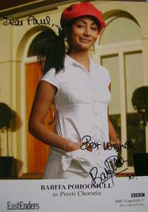 Babita Pohoomull autograph (ex EastEnders actor)