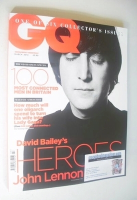 British GQ magazine - March 2014 - John Lennon cover