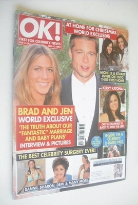 OK! magazine - Jennifer Aniston and Brad Pitt cover (7 December 2004 - Issue 447)