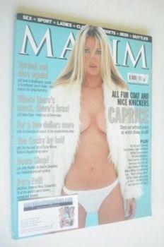MAXIM magazine - Caprice cover (March 2001)