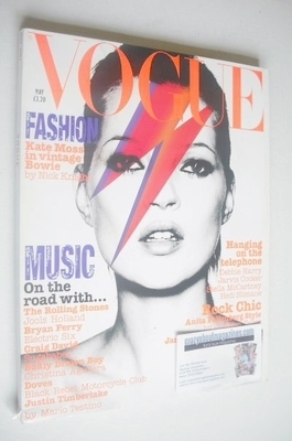 British Vogue magazine - May 2003 - Kate Moss cover
