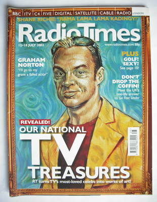 Radio Times magazine - Graham Norton cover (12-18 July 2003)