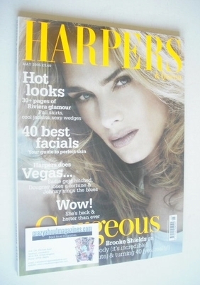 British Harpers & Queen magazine - May 2005 - Brooke Shields cover