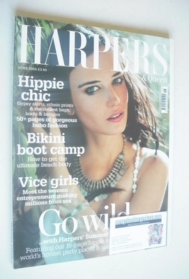 British Harpers & Queen magazine - June 2005 - Eva Green cover