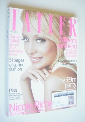 Tatler magazine - April 2006 - Nicole Richie cover