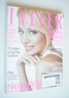 <!--2006-04-->Tatler magazine - April 2006 - Nicole Richie cover