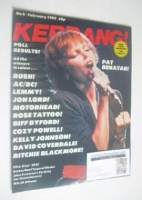 <!--1982-02-->Kerrang magazine - Pat Benatar cover (February 1982 - Issue 8)