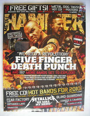 Metal Hammer magazine - Five Finger Death Punch (Februrary 2010)