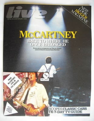 Live magazine - Paul McCartney cover (17 January 2010)