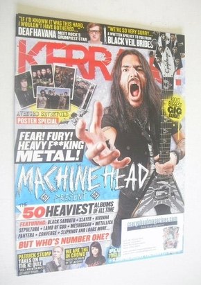 <!--2011-11-12-->Kerrang magazine - Machine Head cover (12 November 2011 - 