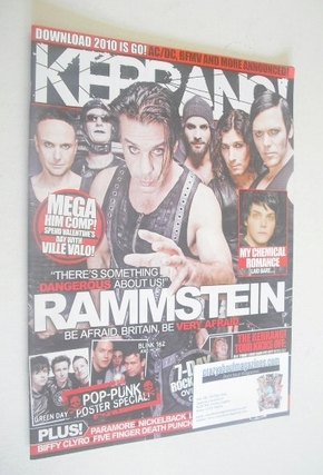 Kerrang magazine - Rammstein cover (30 January 2010 - Issue 1297)