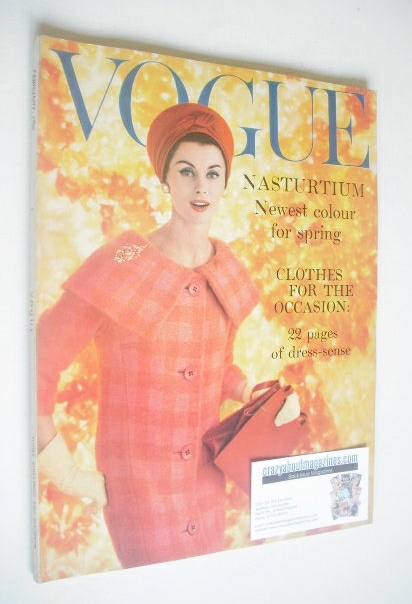British Vogue magazine - February 1959 (Vintage Issue)