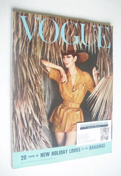British Vogue magazine - July 1959 (Vintage Issue)