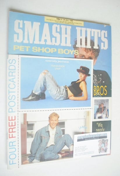 <!--1989-07-12-->Smash Hits magazine - Pet Shop Boys cover (12-25 July 1989