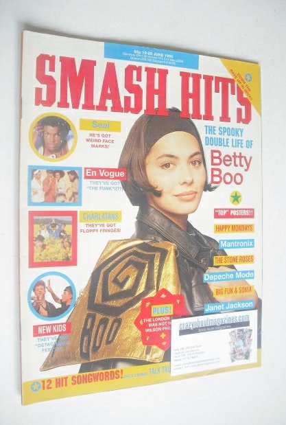 Smash Hits magazine - Betty Boo cover (13-26 June 1990)