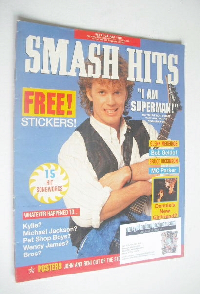 Smash Hits magazine - Craig McLachlan cover (11-24 July 1990)