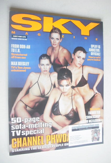 Sky magazine - Claire Goose, Catalina, Keeley Hawes and Davinia Murphy cover (March 1998)