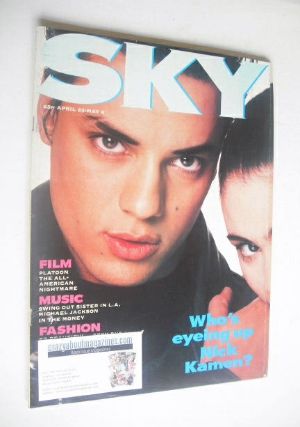 Sky magazine - Nick Kamen and Charlotte Lewis cover (23 April - 6 May 1987 - 1st Issue)