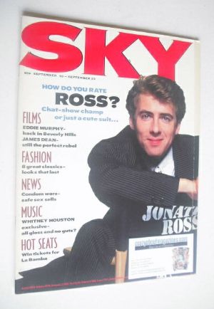 <!--1987-09-10-->Sky magazine - Jonathan Ross cover (10-23 September 1987)