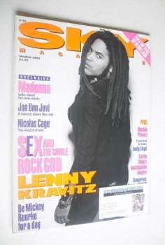 Sky magazine - Lenny Kravitz (March 1993)
