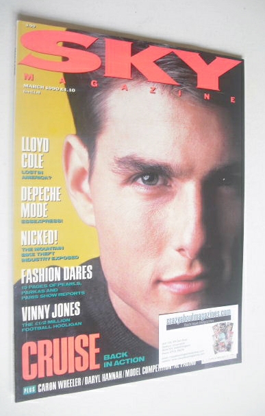 <!--1990-03-->Sky magazine - Tom Cruise cover (March 1990)