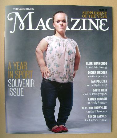 The Times magazine - Ellie Simmonds cover (8 December 2012)