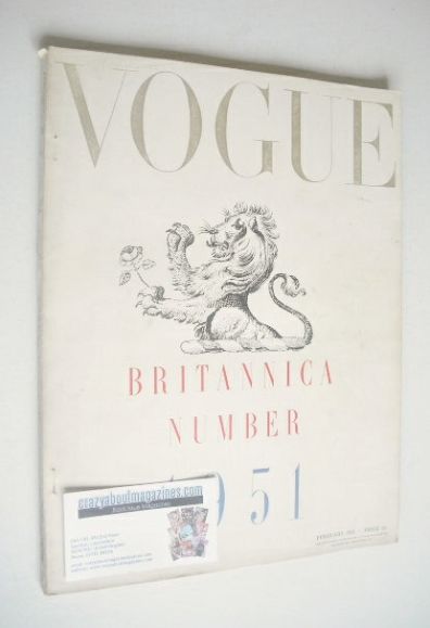 British Vogue magazine - February 1951 (Vintage Issue)