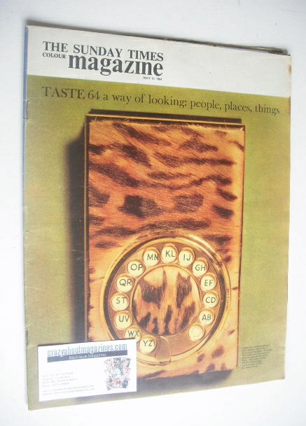 The Sunday Times magazine - Ocelot Telephone Pad cover (10 May 1964)