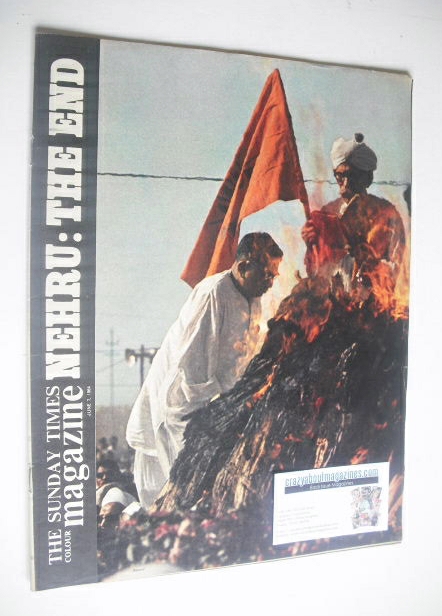The Sunday Times magazine - Nehru: The End cover (7 June 1964)