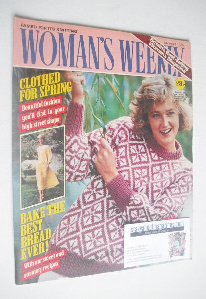 <!--1985-04-06-->Woman's Weekly magazine (6 April 1985 - British Edition)