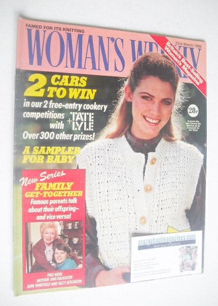 <!--1985-03-23-->Woman's Weekly magazine (23 March 1985 - British Edition)