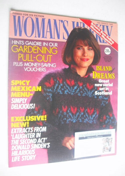 <!--1985-03-16-->Woman's Weekly magazine (16 March 1985 - British Edition)