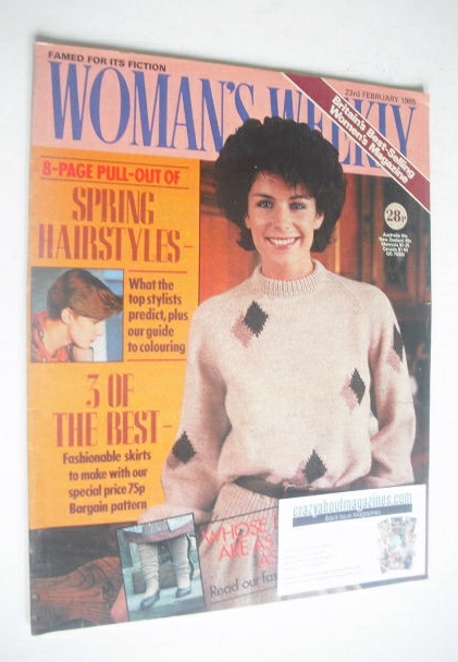 <!--1985-02-23-->Woman's Weekly magazine (23 February 1985 - British Editio