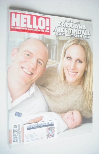 Hello! magazine - Mike Tindall, Zara Phillips and Baby Mia cover (3 March 2014 - Issue 1317)