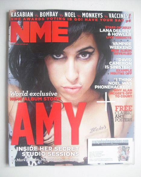 NME magazine - Amy Winehouse cover (3 December 2011)