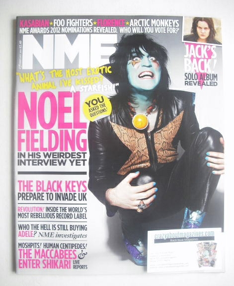 NME magazine - Noel Fielding cover (4 February 2012)
