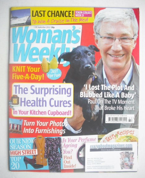 Woman's Weekly magazine - Paul O'Grady cover (11 September 2012)
