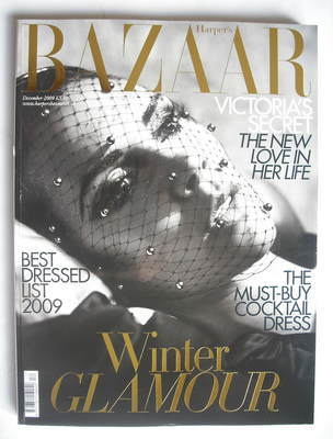 Harper's Bazaar magazine - December 2009 - Victoria Beckham cover (Cover 1)