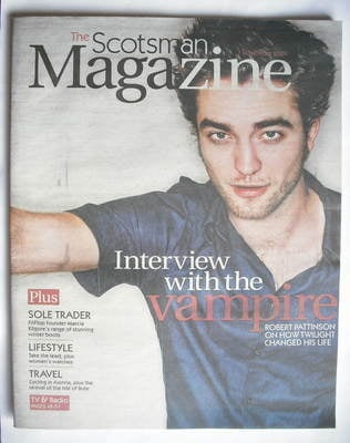 The Scotsman magazine - Robert Pattinson cover (7 November 2009)