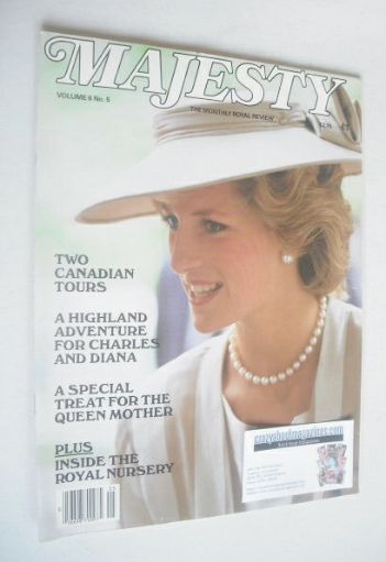 <!--1985-09-->Majesty magazine - Princess Diana cover (September 1985 - Vol