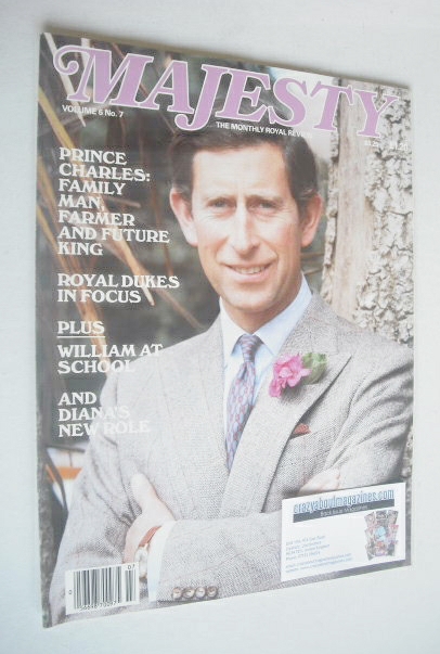 <!--1985-11-->Majesty magazine - Prince Charles cover (November 1985 - Volu