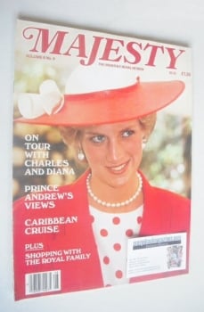 Majesty magazine - Princess Diana cover (December 1985 - Volume 6 No 8)